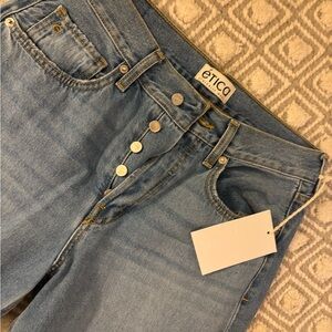 Etica Light Blue High-Rise Wide-Leg Jeans